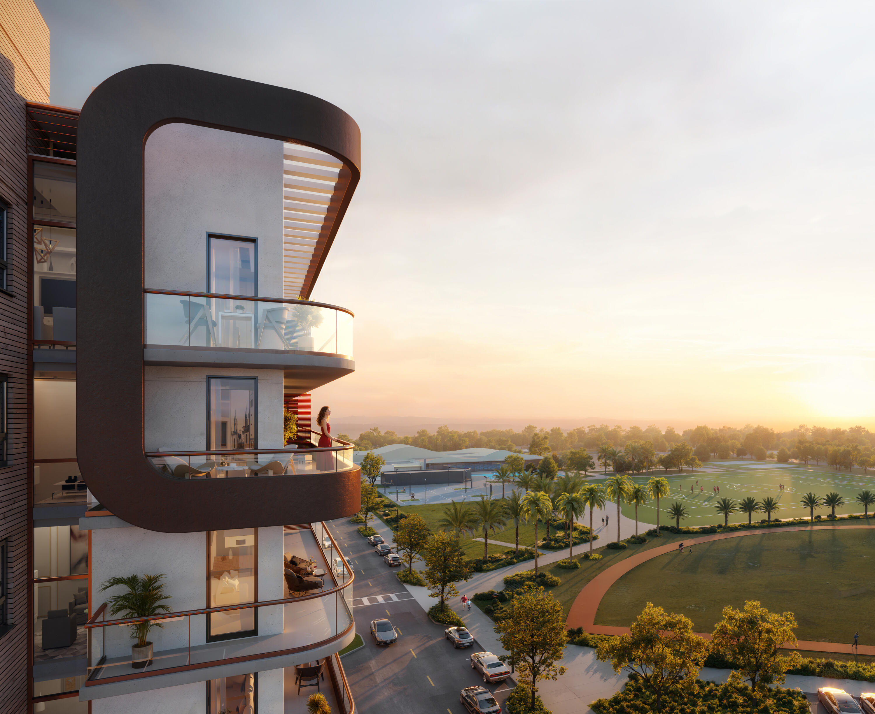 Seven Park Residences Hallandale – Edificio Residencial de Lujo Vista exterior de Seven Park Residences en Hallandale-Hollywood, un moderno