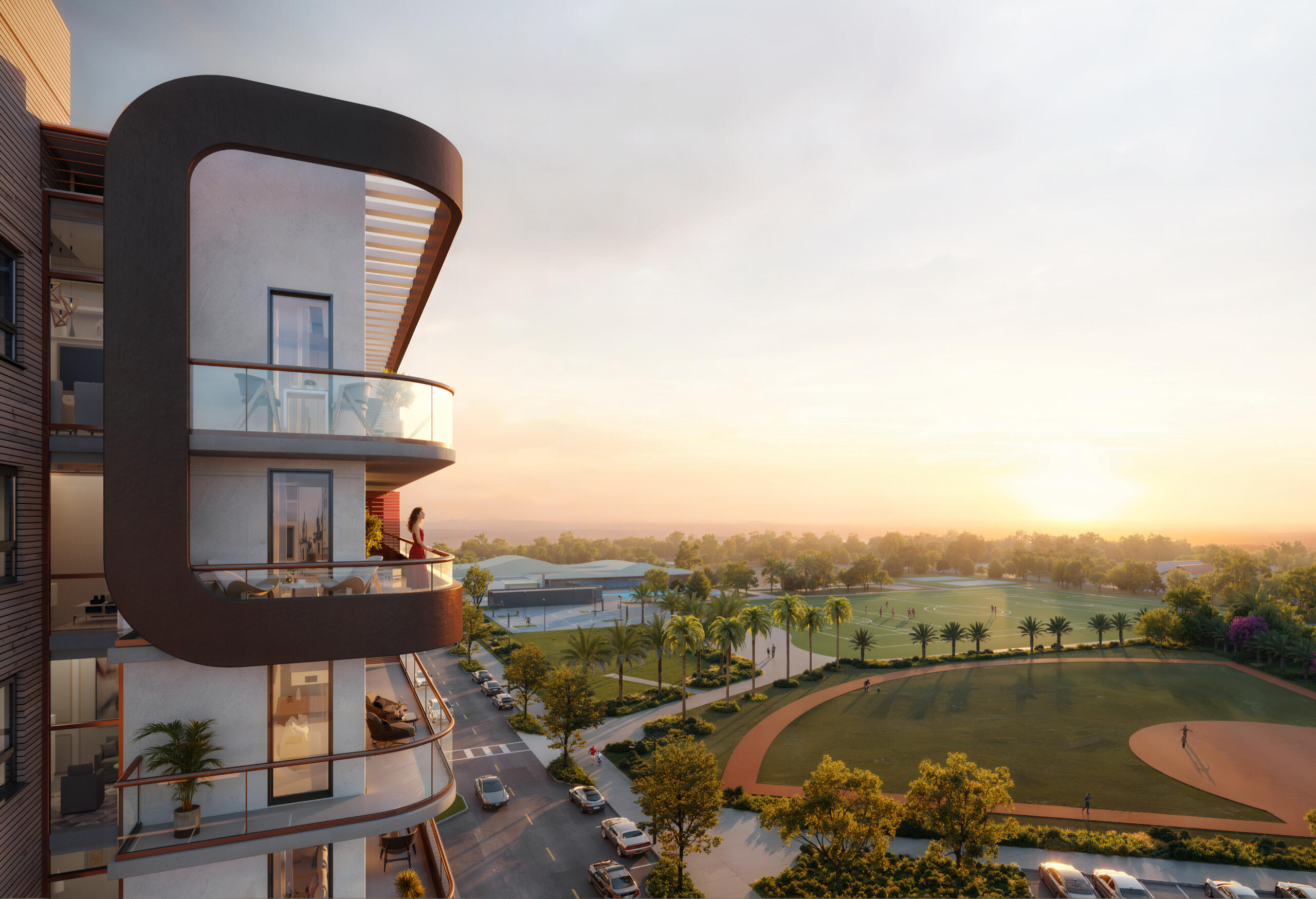 Seven Park Residences Hallandale – Edificio Residencial de Lujo Vista exterior de Seven Park Residences en Hallandale-Hollywood, un moderno