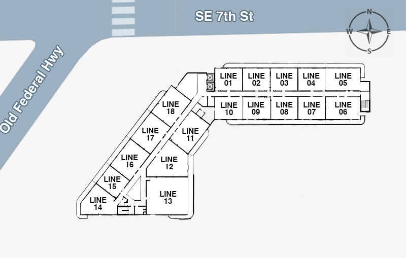Seven Park Residences – Planos de Planta para una Vida Moderna Distribuciones de planos de Seven Park Residences en Hallandale-Hollywood, que muestran diseños de apartamentos modernos y un uso inteligente del espacio.